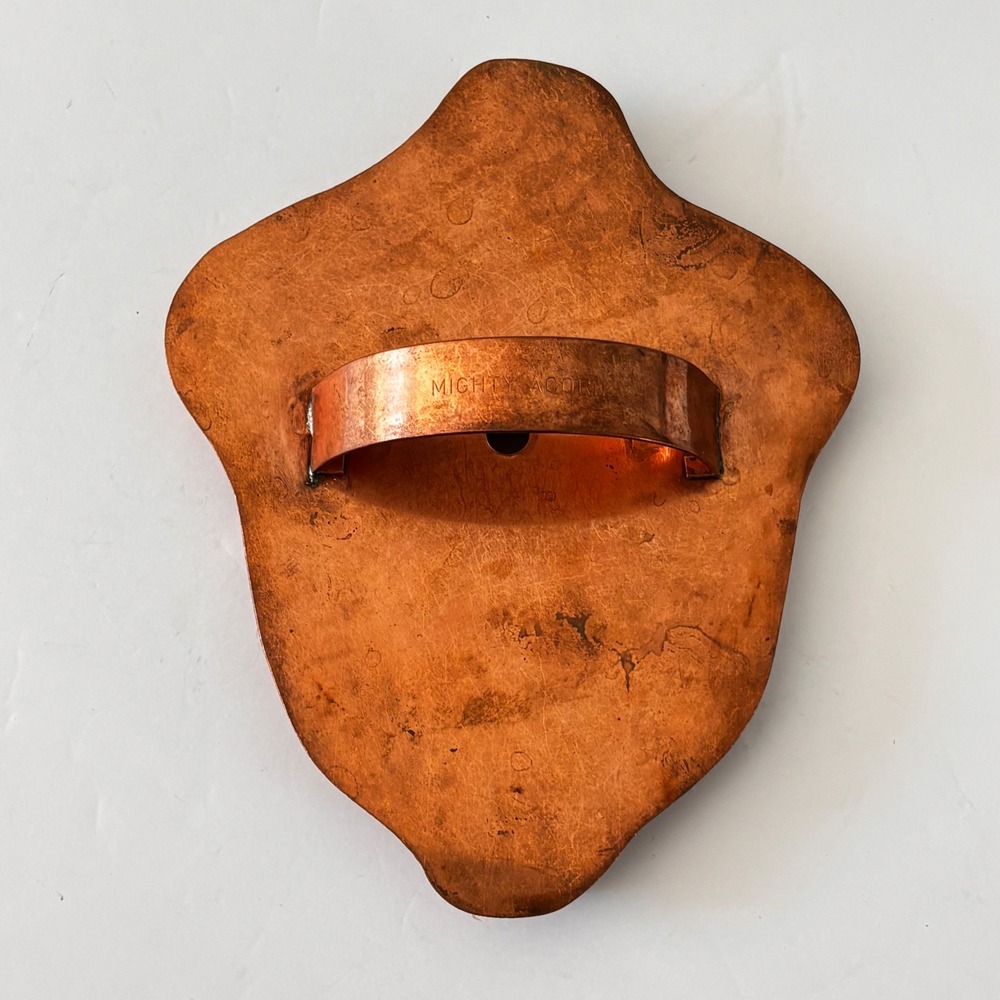Martha Stewart XL Copper Cookie Cutter Mighty Acorn Artisan Michael Bonne